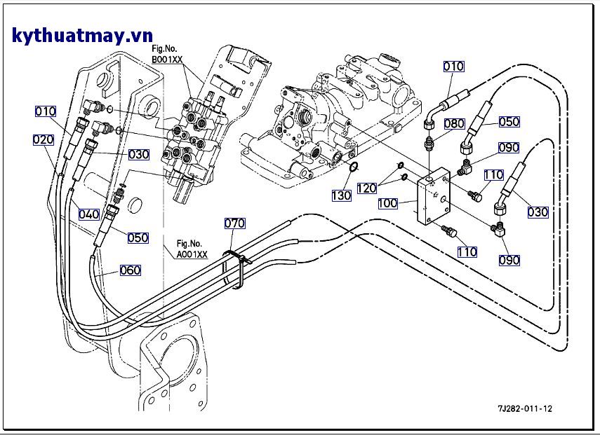 ống mền thủy lực ( cụm thủy lực) L3608 <=138364, #seri <= T0856